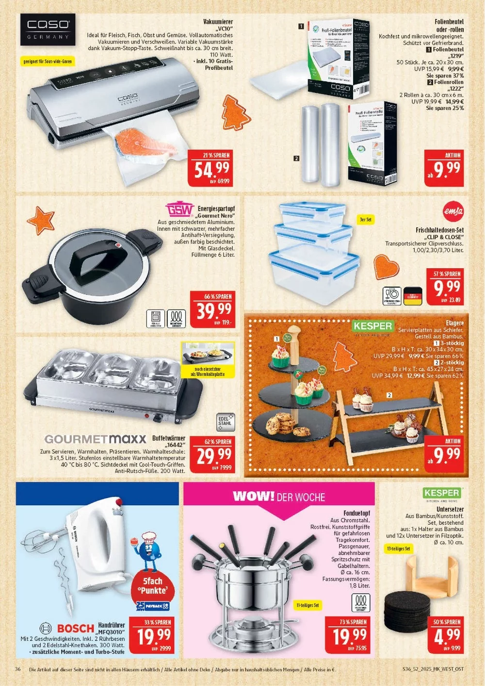 NORDBAYERN MARKTKAUF WEST HOF prospekt dezember 22 27 36