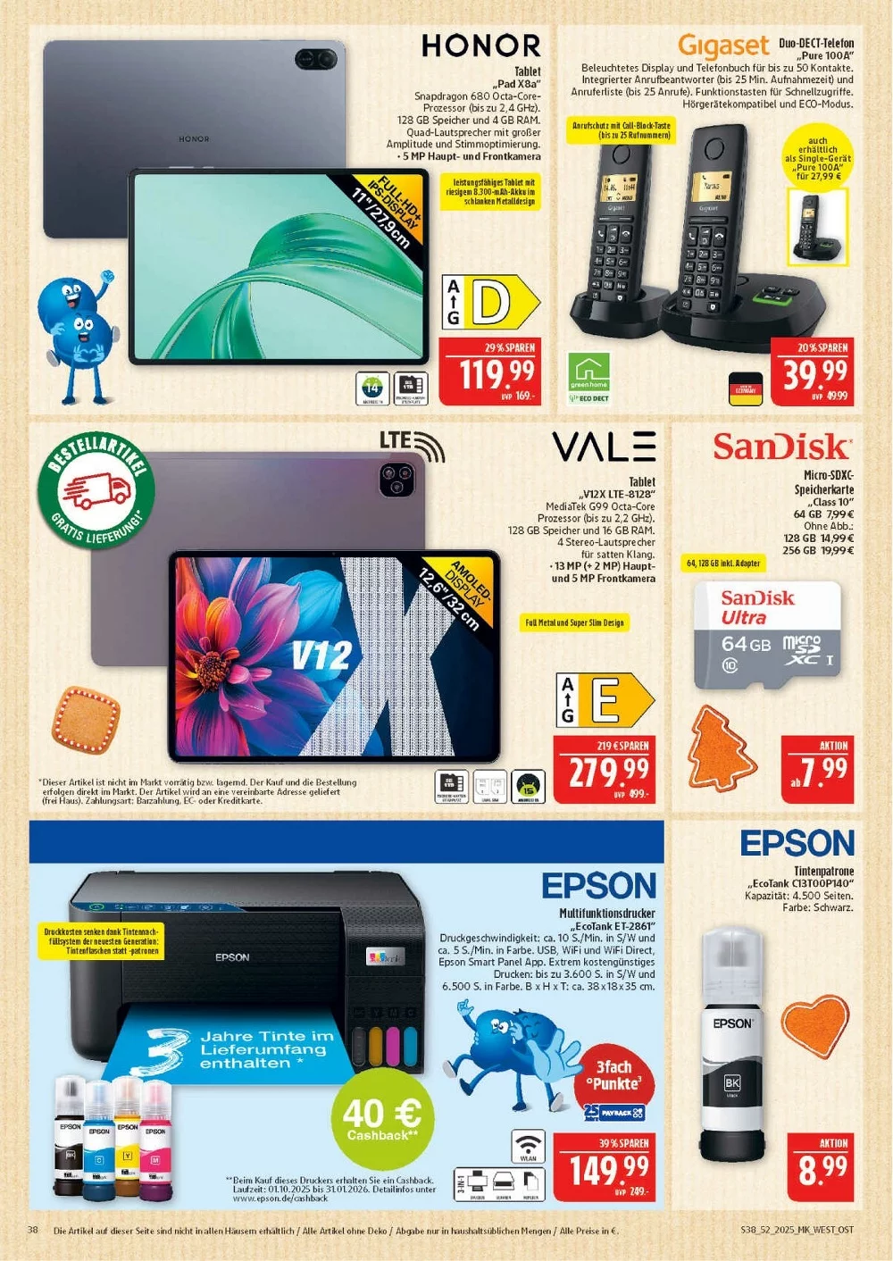 NORDBAYERN MARKTKAUF WEST HOF prospekt dezember 22 27 38