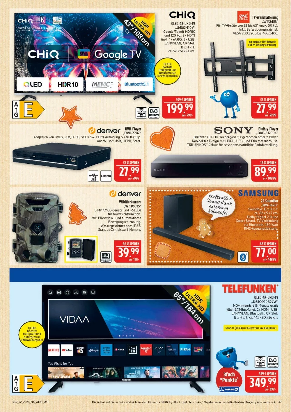 NORDBAYERN MARKTKAUF WEST HOF prospekt dezember 22 27 39