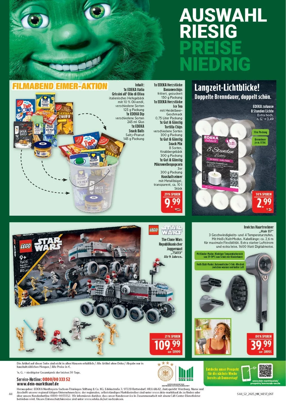 NORDBAYERN MARKTKAUF WEST HOF prospekt dezember 22 27 44