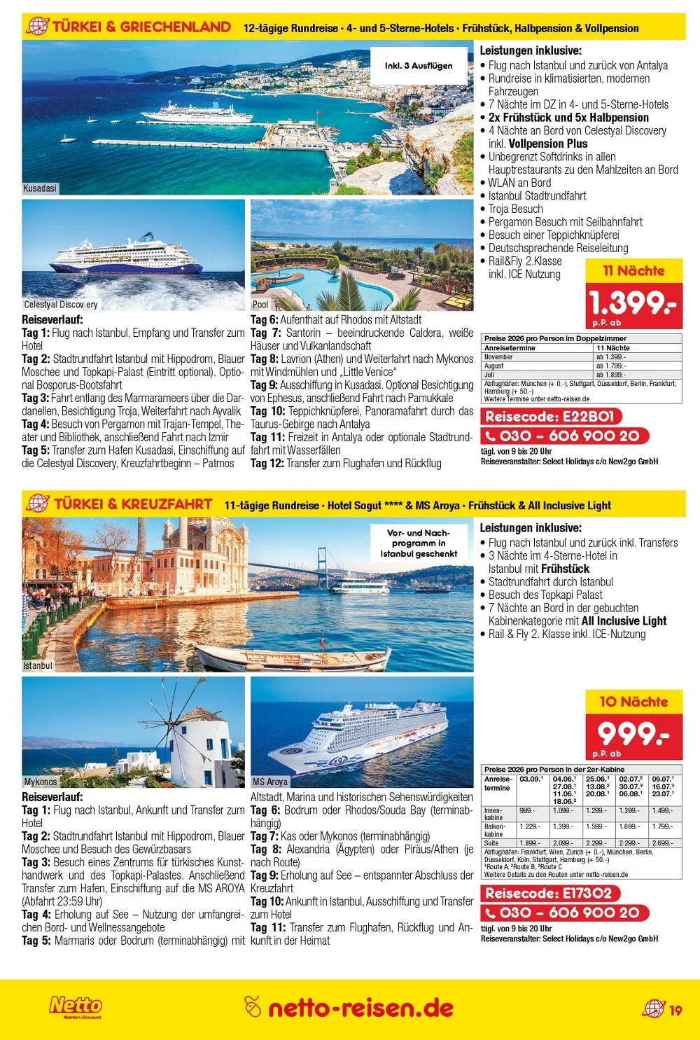 Netto marken prospekt Reisemagazin 19