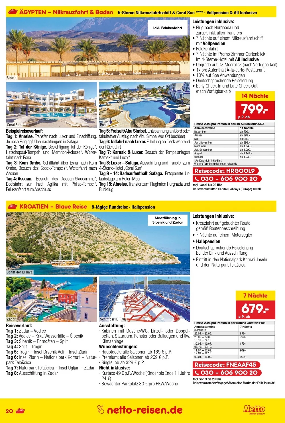 Netto marken prospekt Reisemagazin 20
