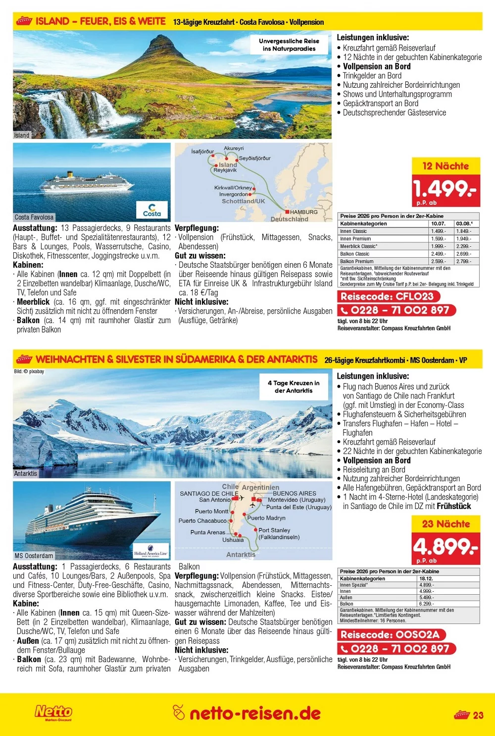 Netto marken prospekt Reisemagazin 23