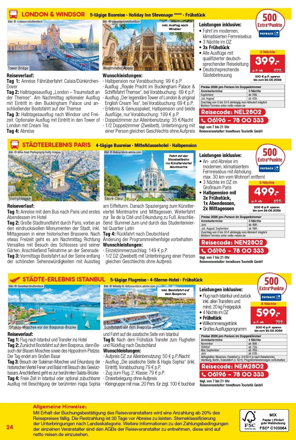 Netto marken prospekt Reisemagazin 24