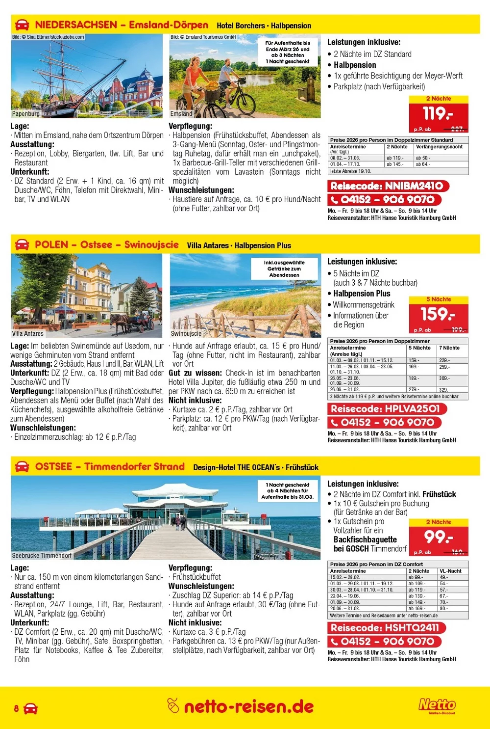 Netto marken prospekt Reisemagazin 8