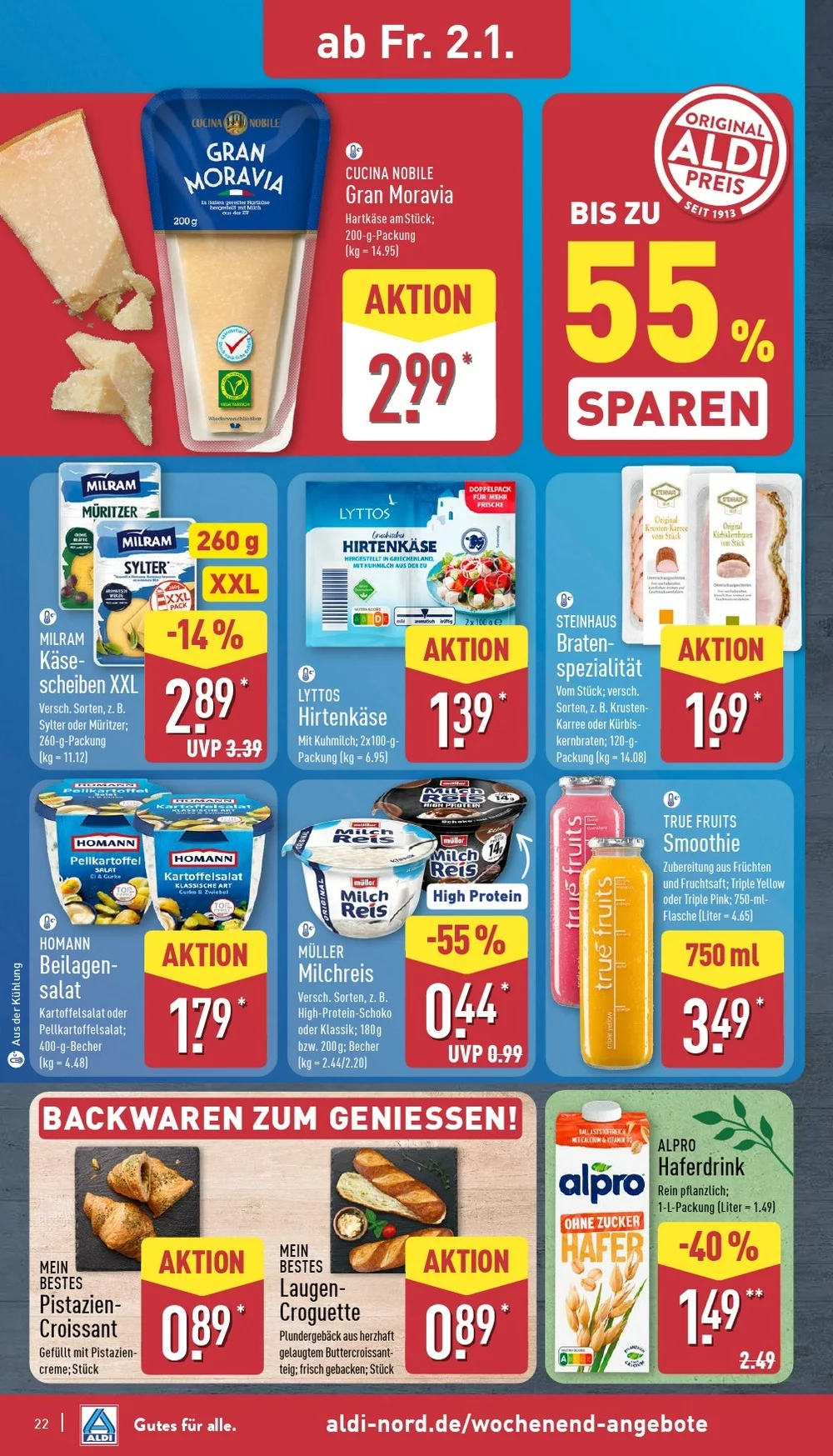 aldi nord prospekt dezember 29 januar 3 22