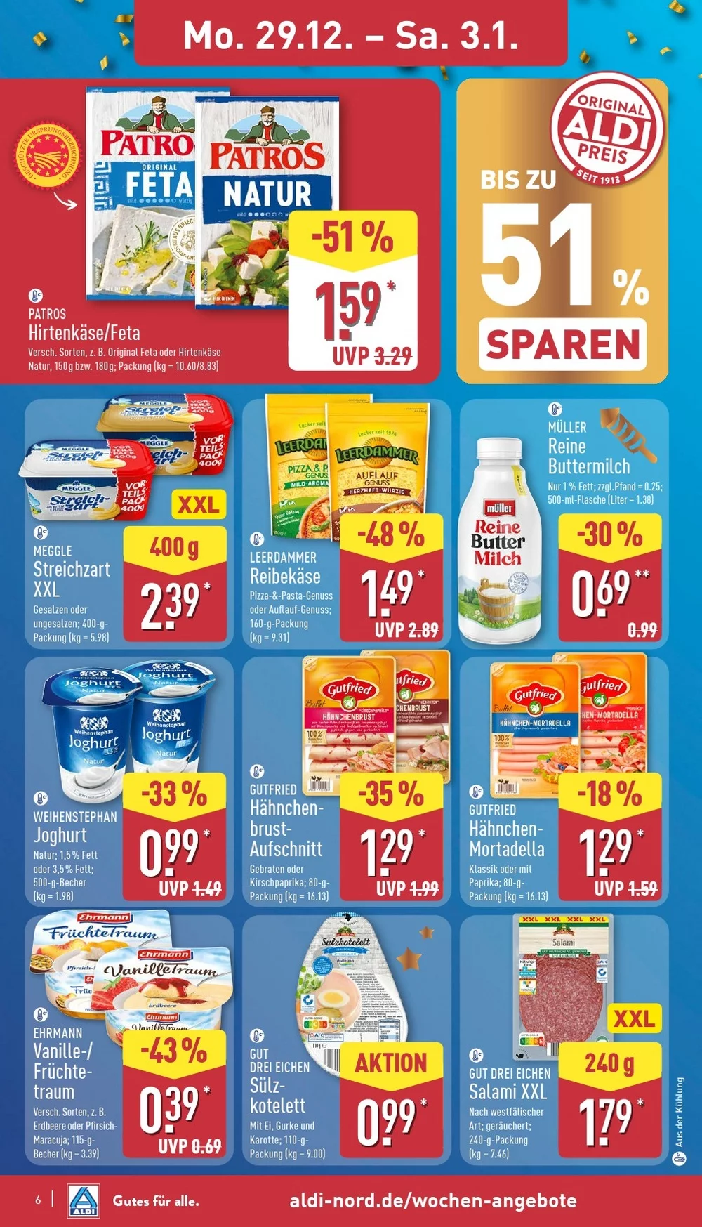 aldi nord prospekt dezember 29 januar 3 6