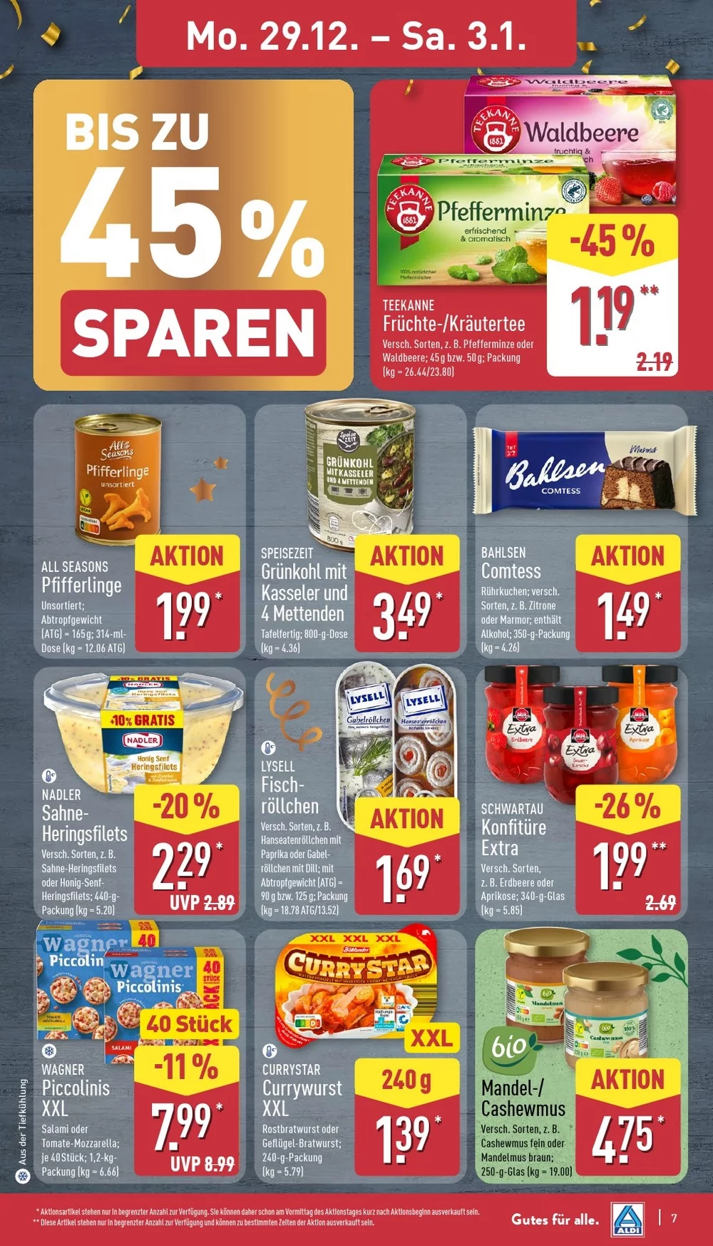 aldi nord prospekt dezember 29 januar 3 7