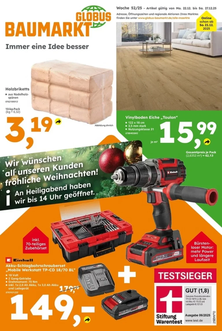 globus baumarkt prospekt kw52