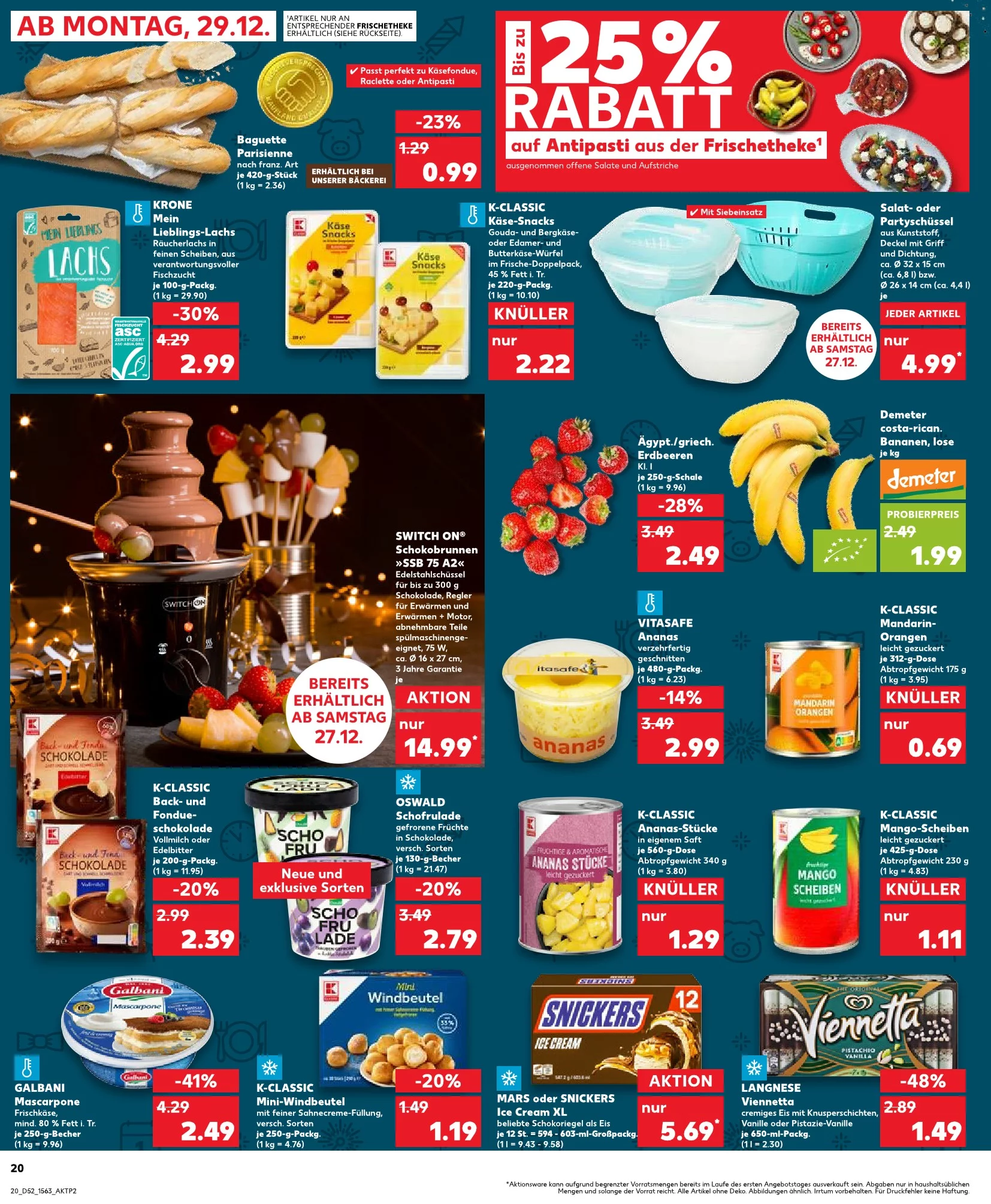 kaufland prospekt dezember 27 januar 3 20