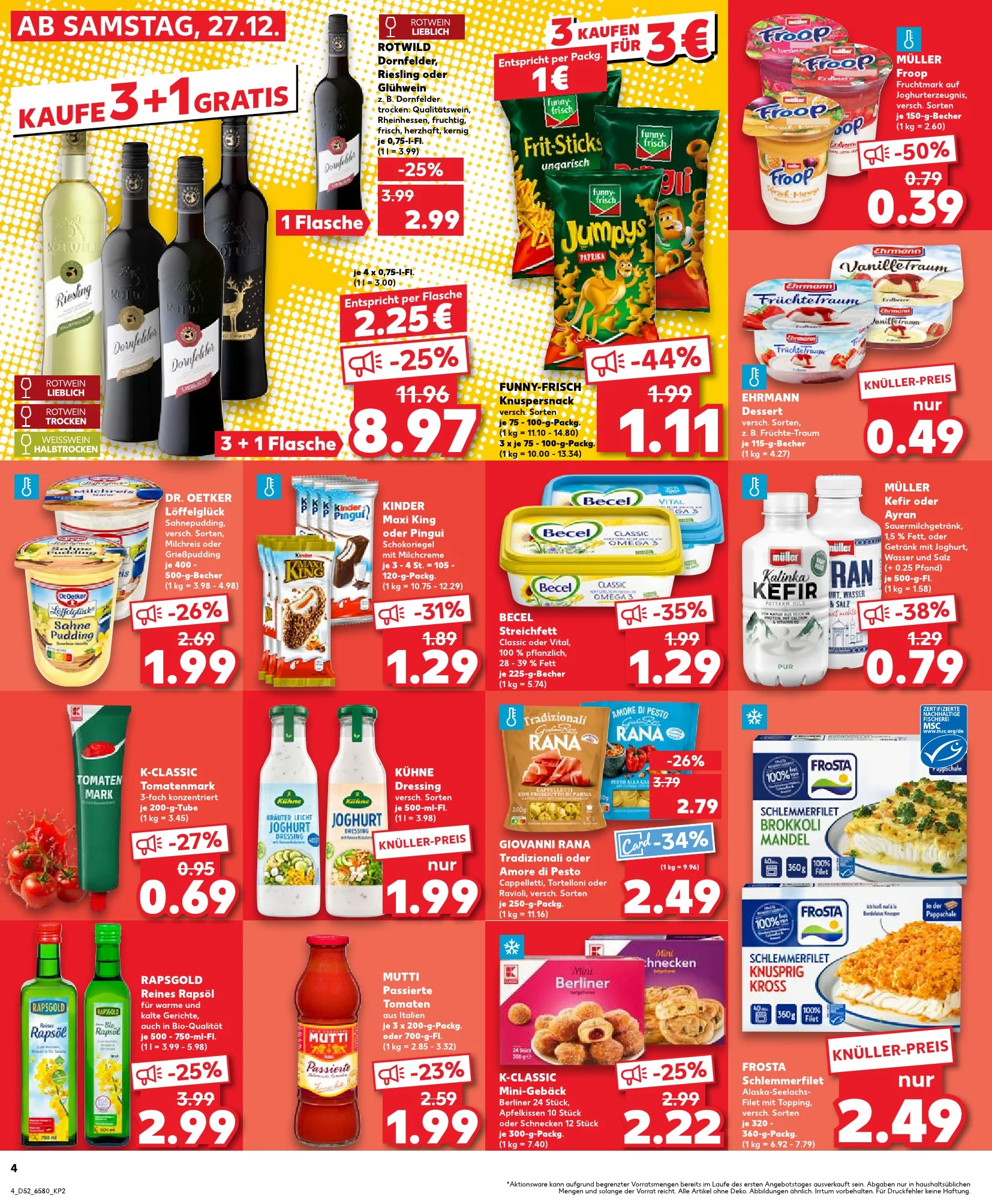 kaufland prospekt dezember 27 januar 3 4