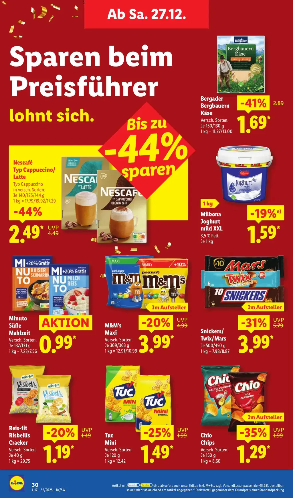 lidl prospekt dezember 22 27 33