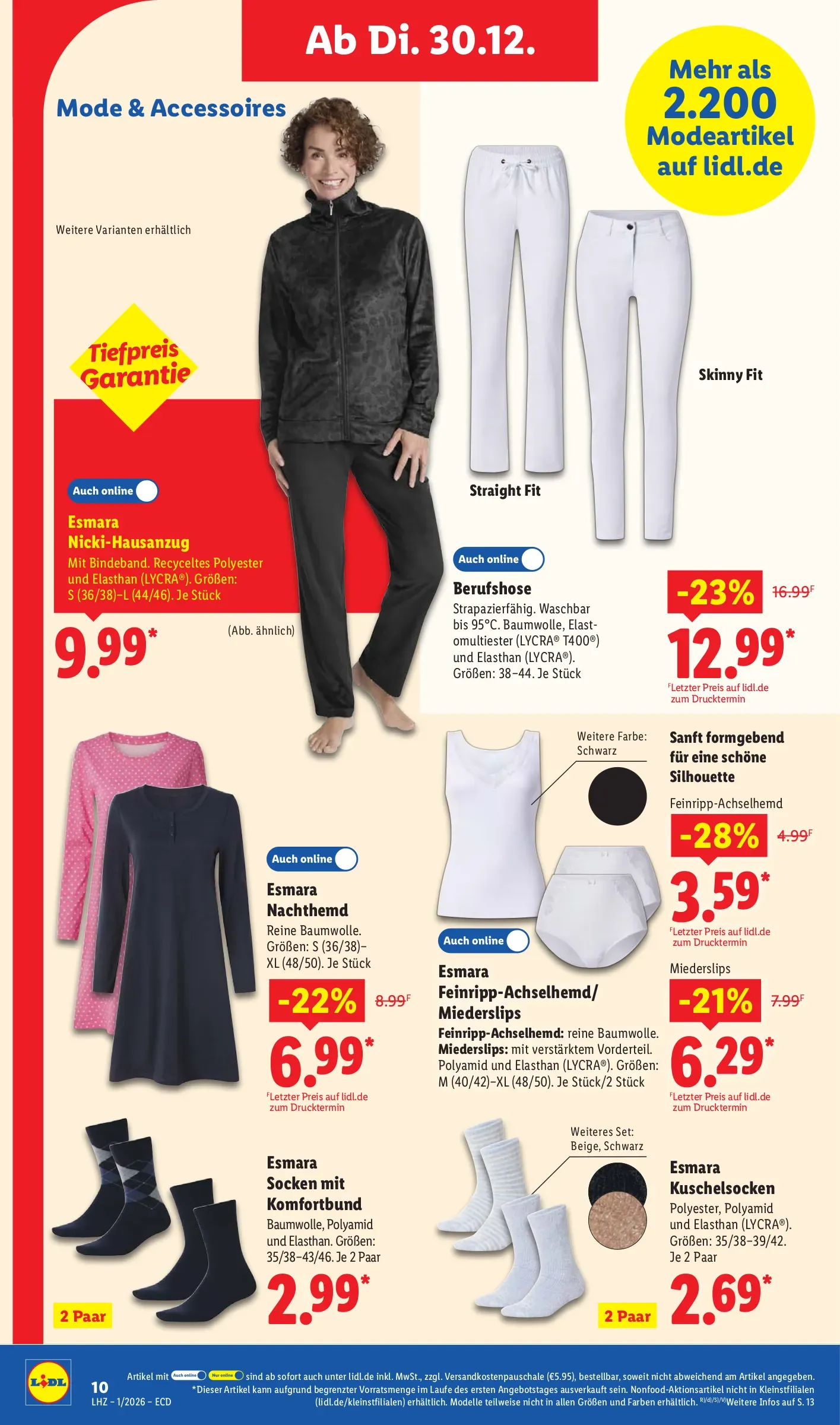 lidl prospekt dezember 29 januar 3 kw 52 38