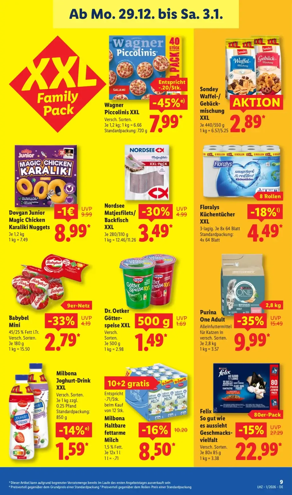 lidl prospekt dezember 29 januar 3 kw 52 40