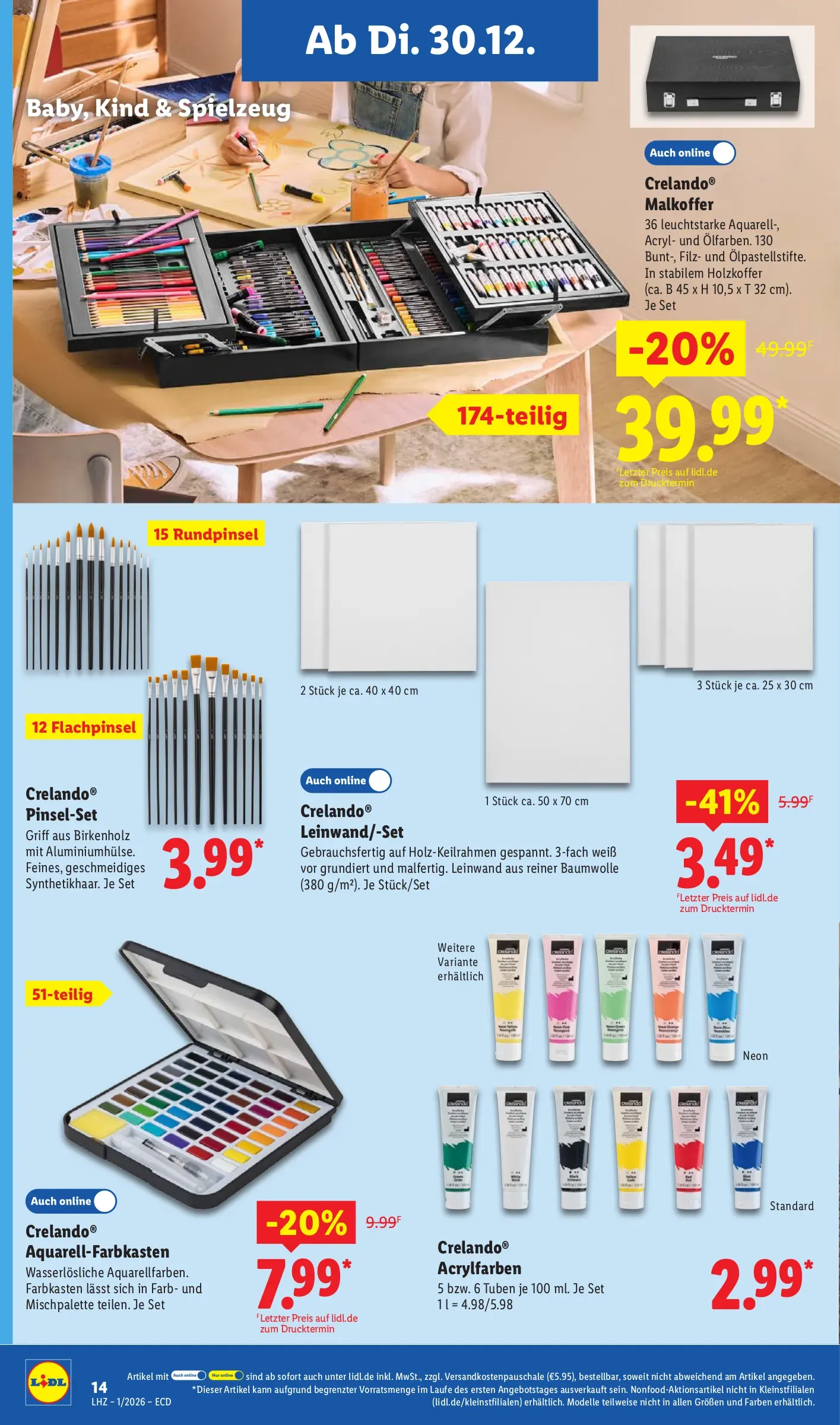 lidl prospekt dezember 29 januar 3 kw 52 55