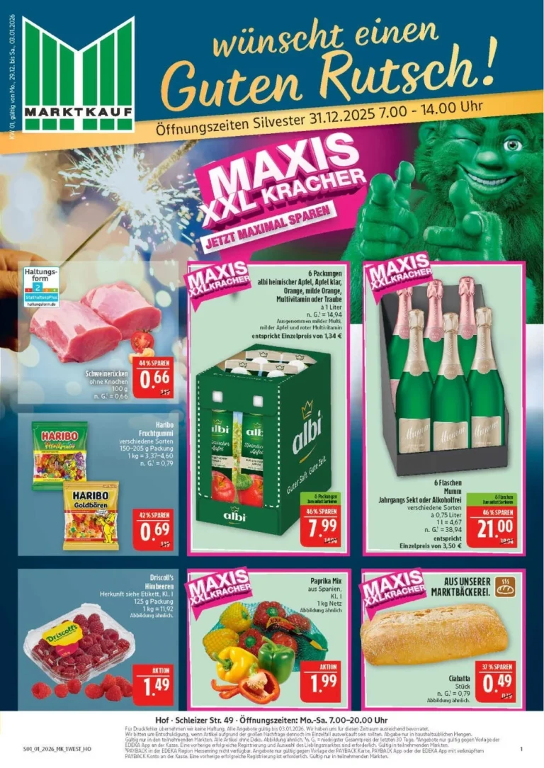 marktkrauf hof prospekt kw01