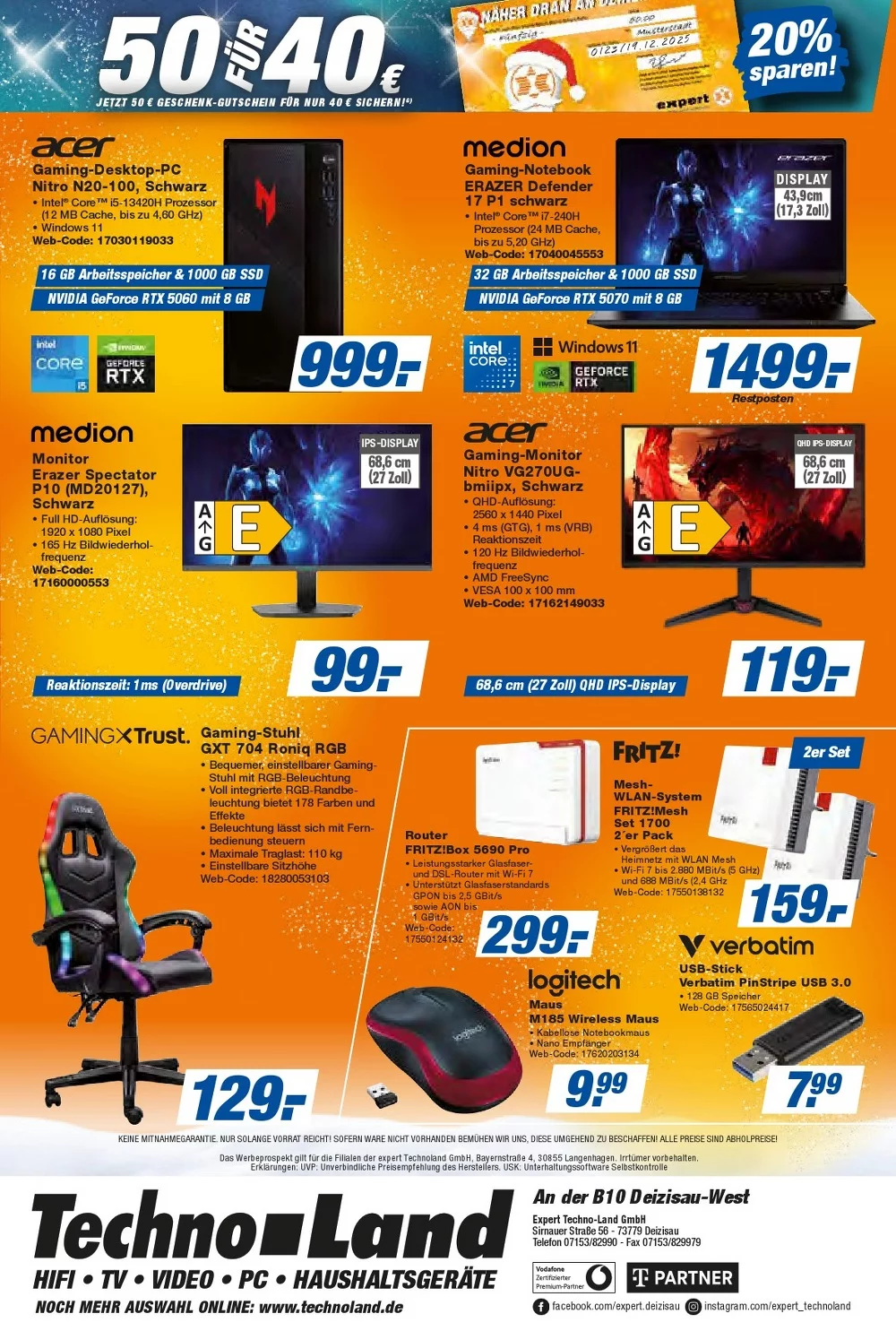 technoland prospekt dezember 19 27 24