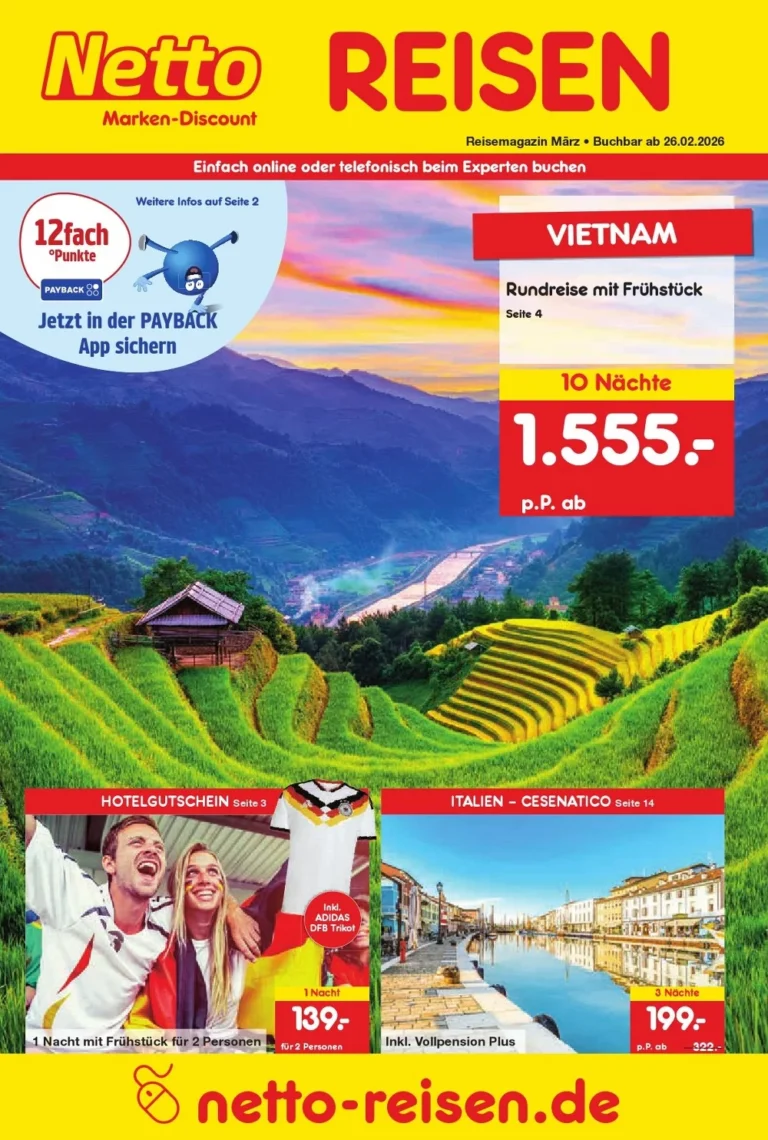 Netto marken prospekt Reisemagazin 2026 03 1