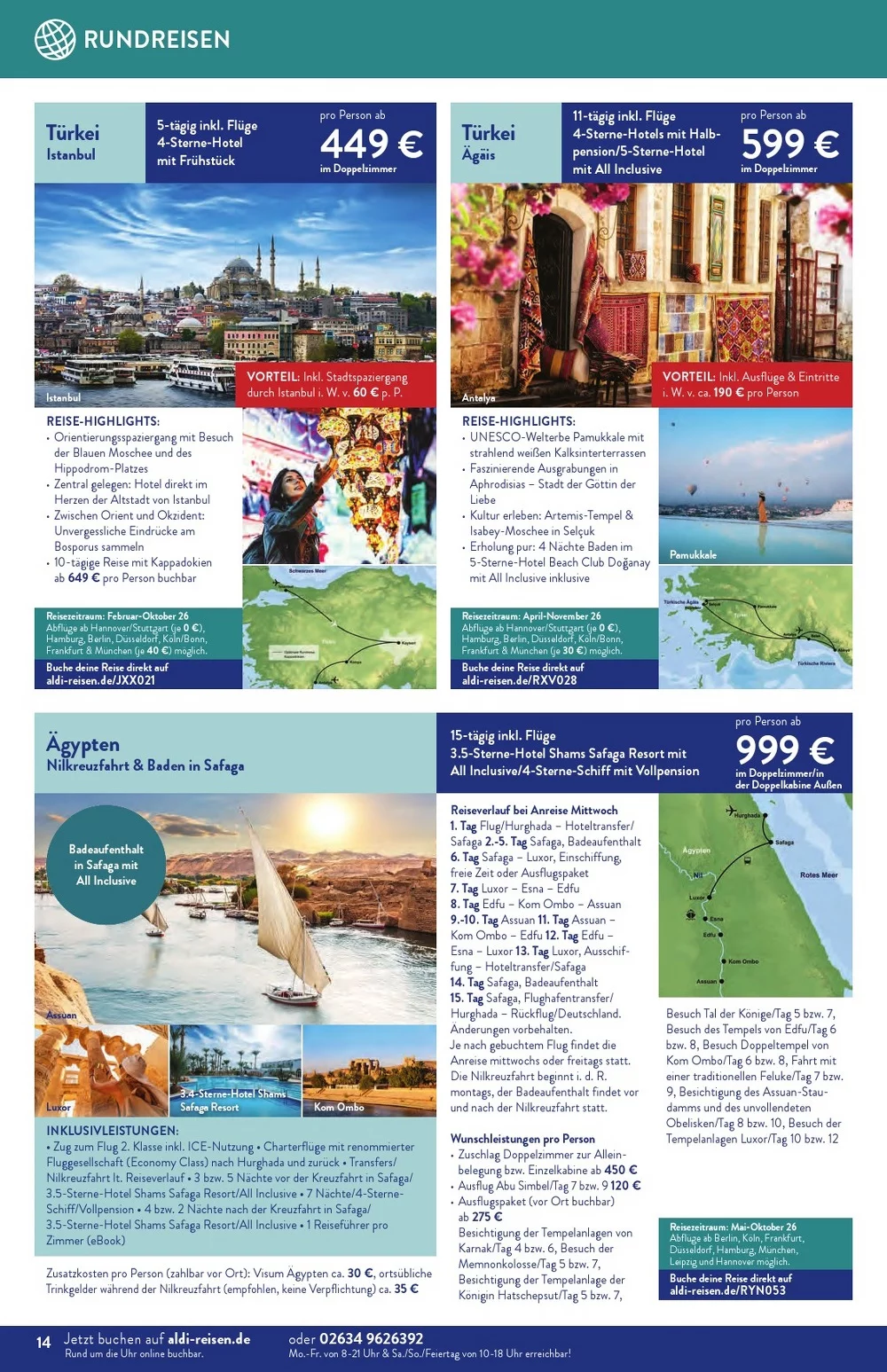 aldi nord reisen prospekt februar 14