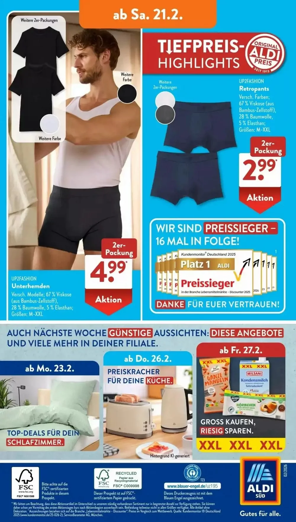 aldi sud prospekt februar 16 22 16