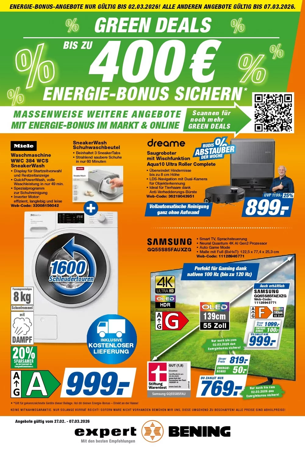 Expert Bening Prospekt ab 27.02.2026 Angebote Blättern 1 bening prospekt kw-10