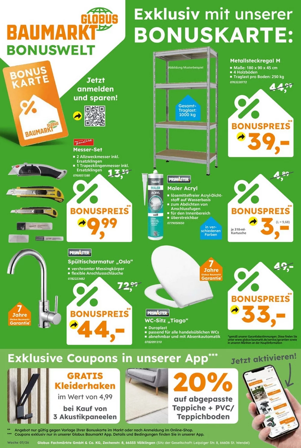 globus baumarkt prospekt kw 8 13