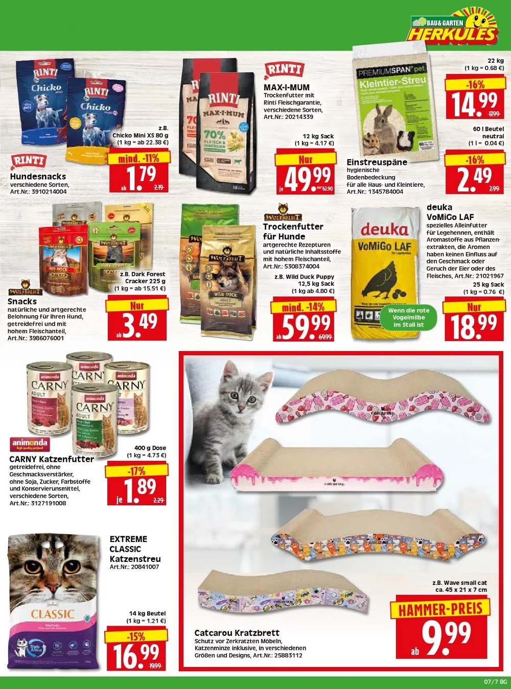 herkules baumarkt prospekt kw 7 7