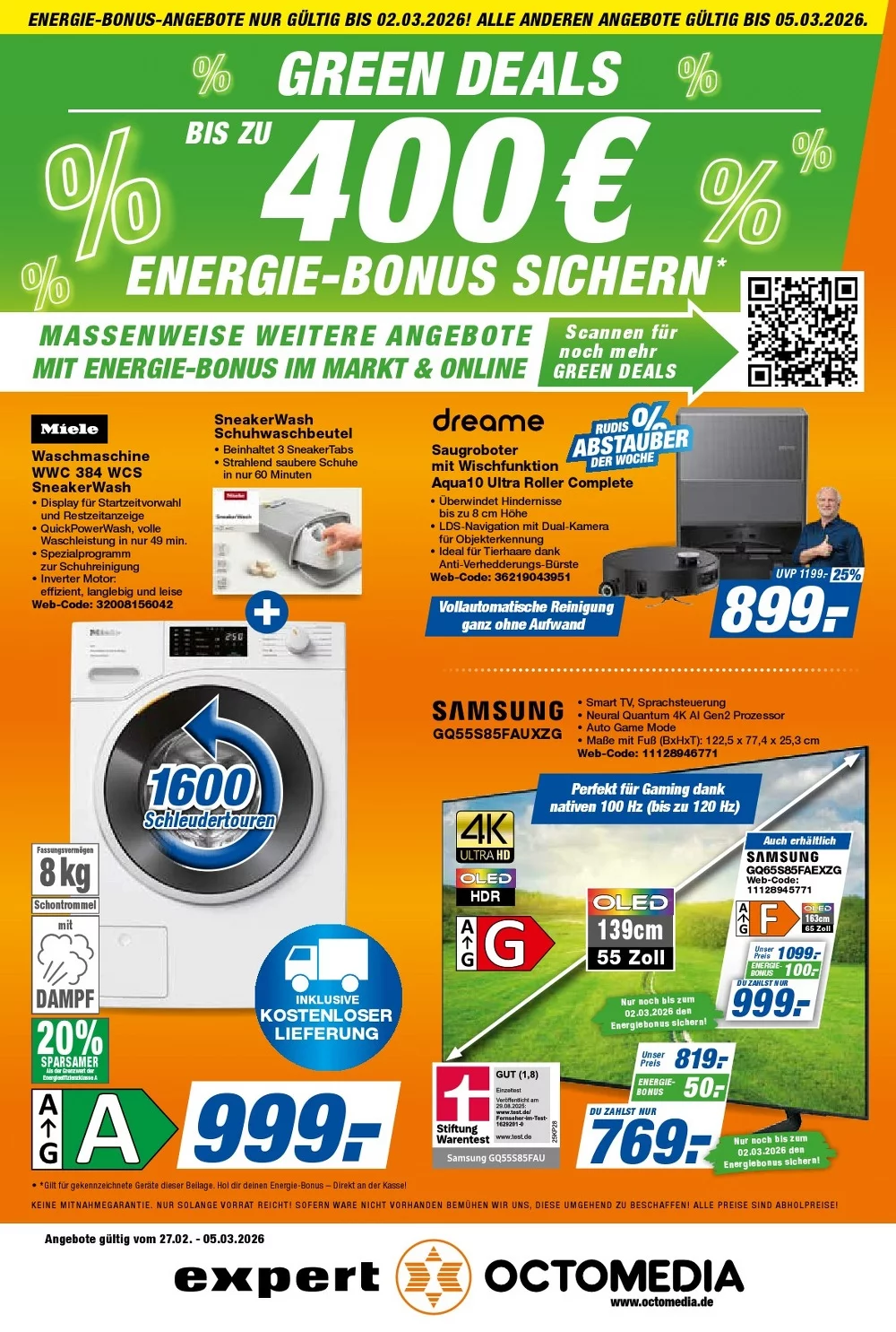 Expert Octomedia Prospekt ab 27.02.2026 Angebote Blättern 1 octomedia prospekt kw-10