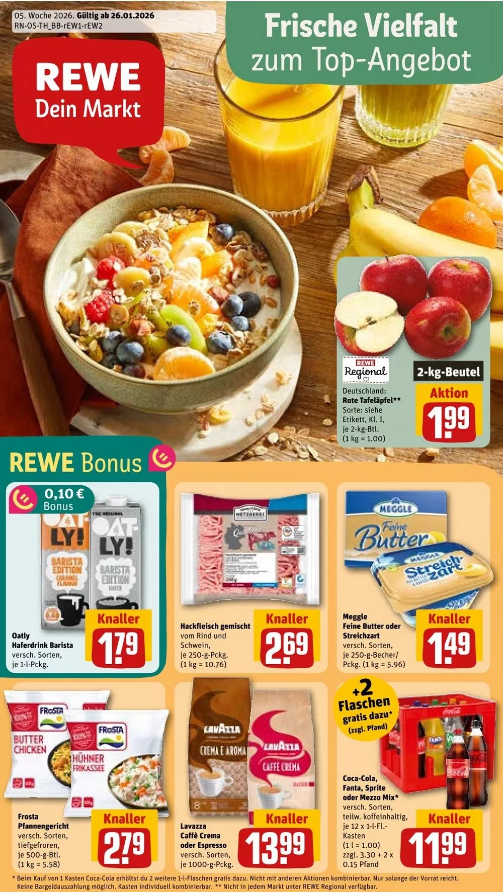 Rewe Prospekt Neu ab 02.02.2026 Angebote Blättern 1 rewe prospekt kw-4