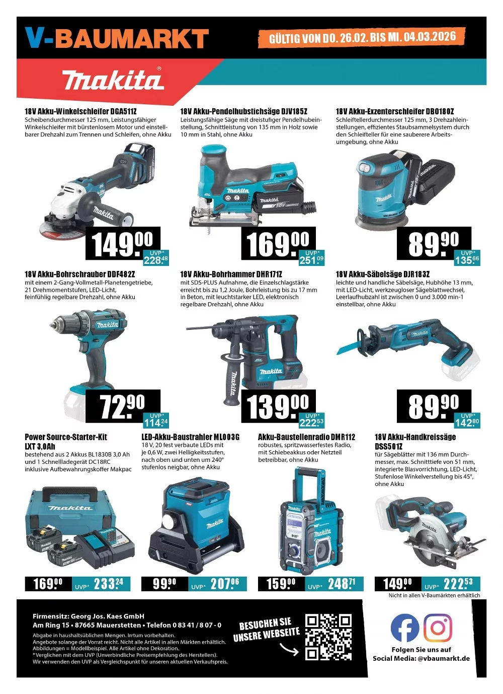 V Baumarkt prospekt februar 26 12