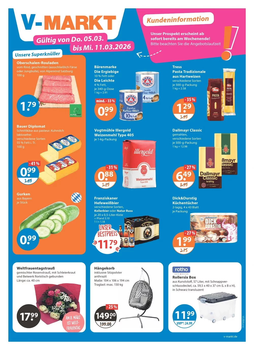 v markt prospekt kw-10