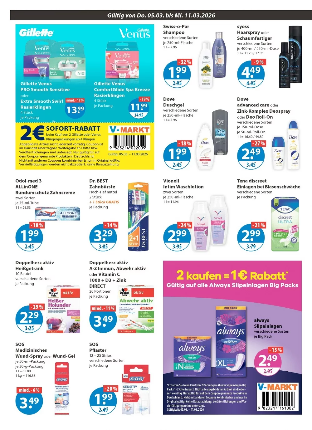 V Markt prospekt maerz 5 11 10