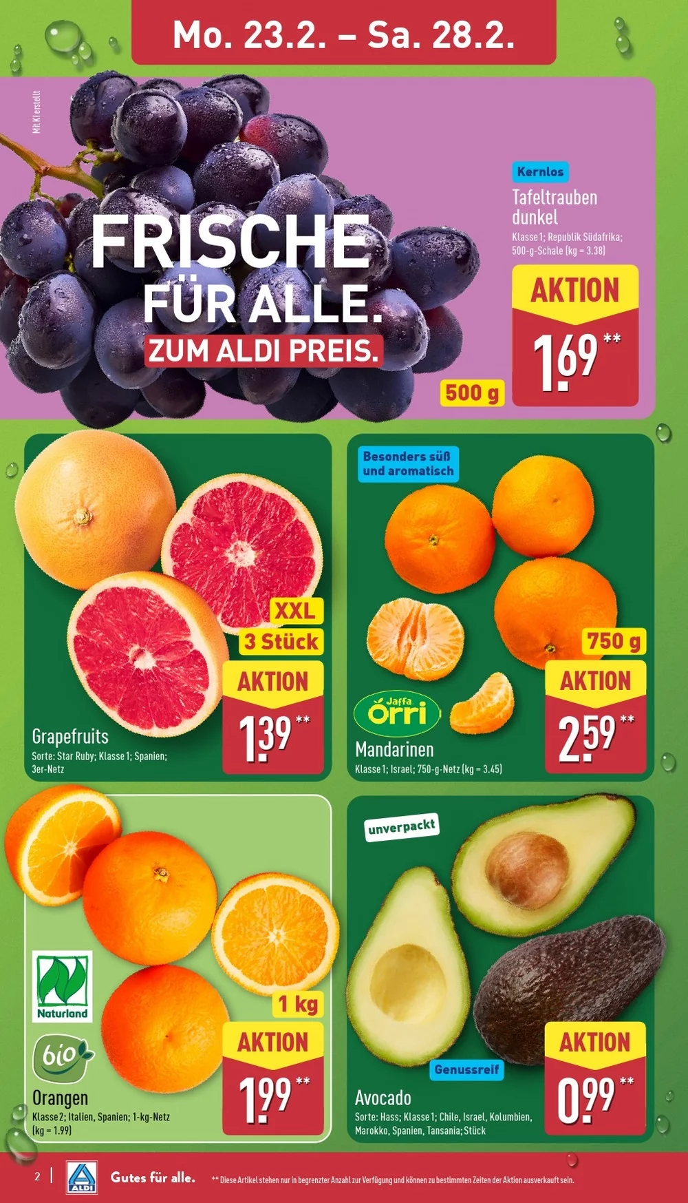 Aldi Nord Prospekt ab 23.02.2026 Angebote Blättern 2 aldi nord prospekt februar 23 28 2