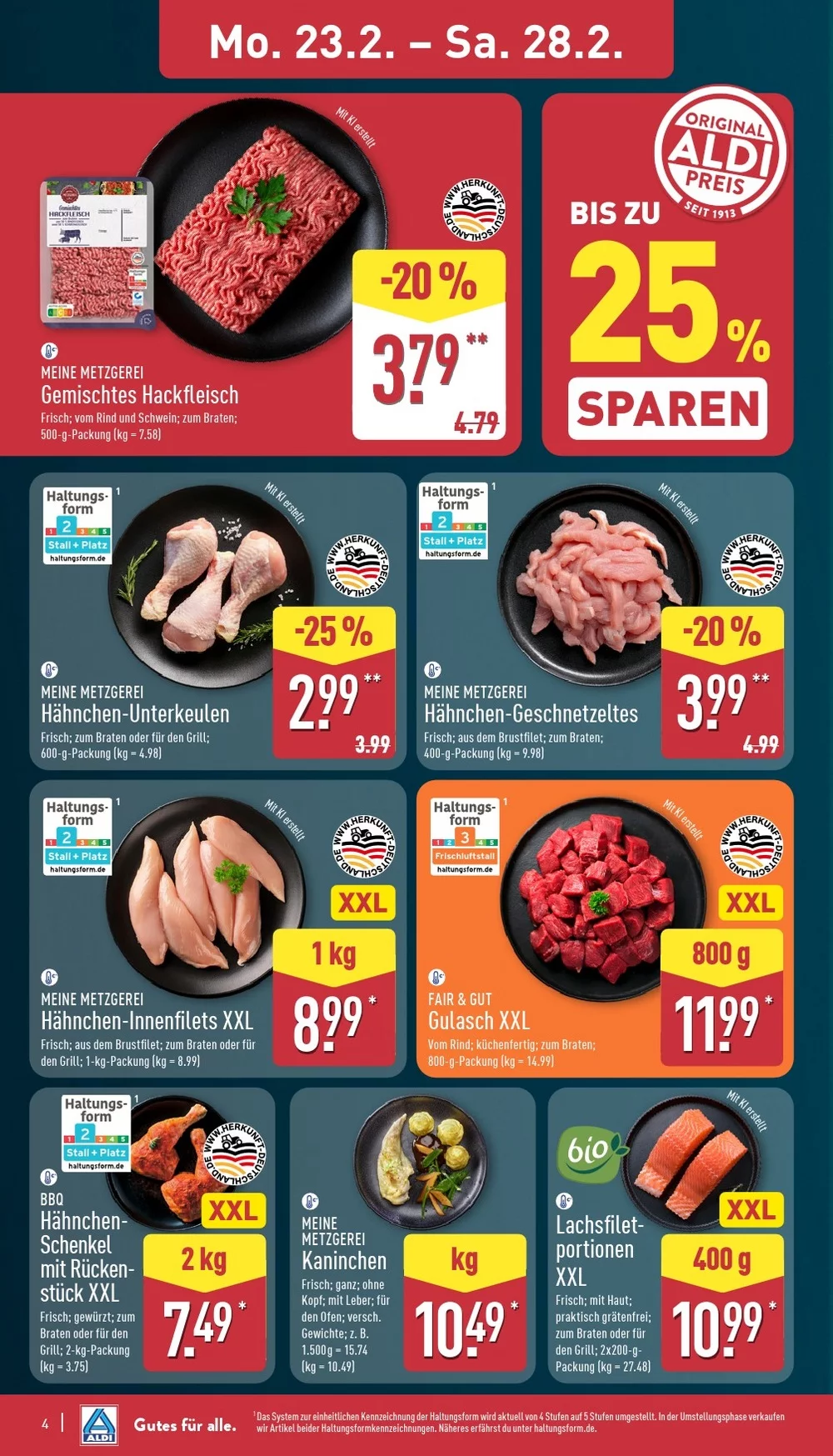Aldi Nord Prospekt ab 23.02.2026 Angebote Blättern 4 aldi nord prospekt februar 23 28 4