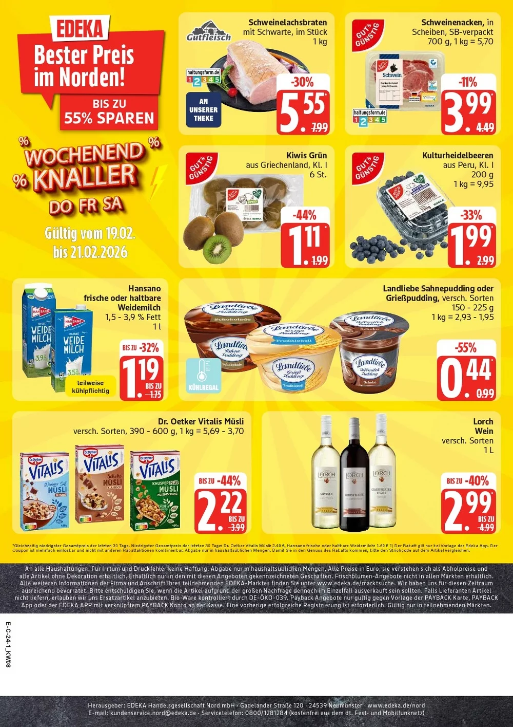 edeka nord prospekt februar 16 21 28