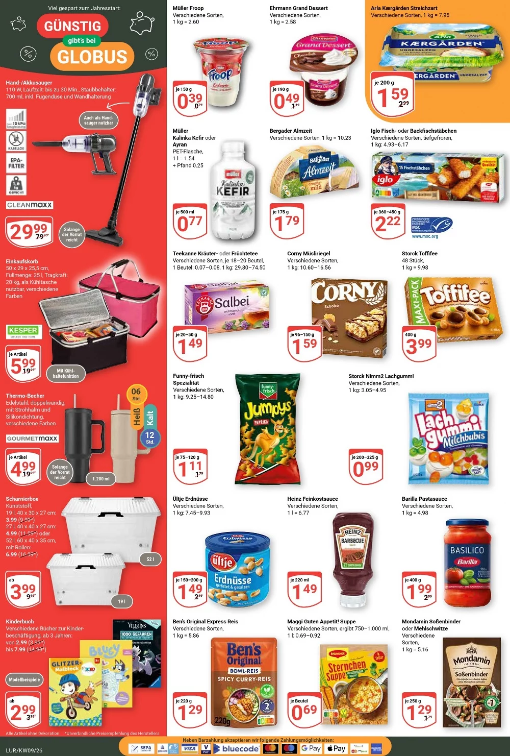Globus Prospekt ab 23.02.2026 Angebote Blättern 2 globus prospekt februar 23 28 2