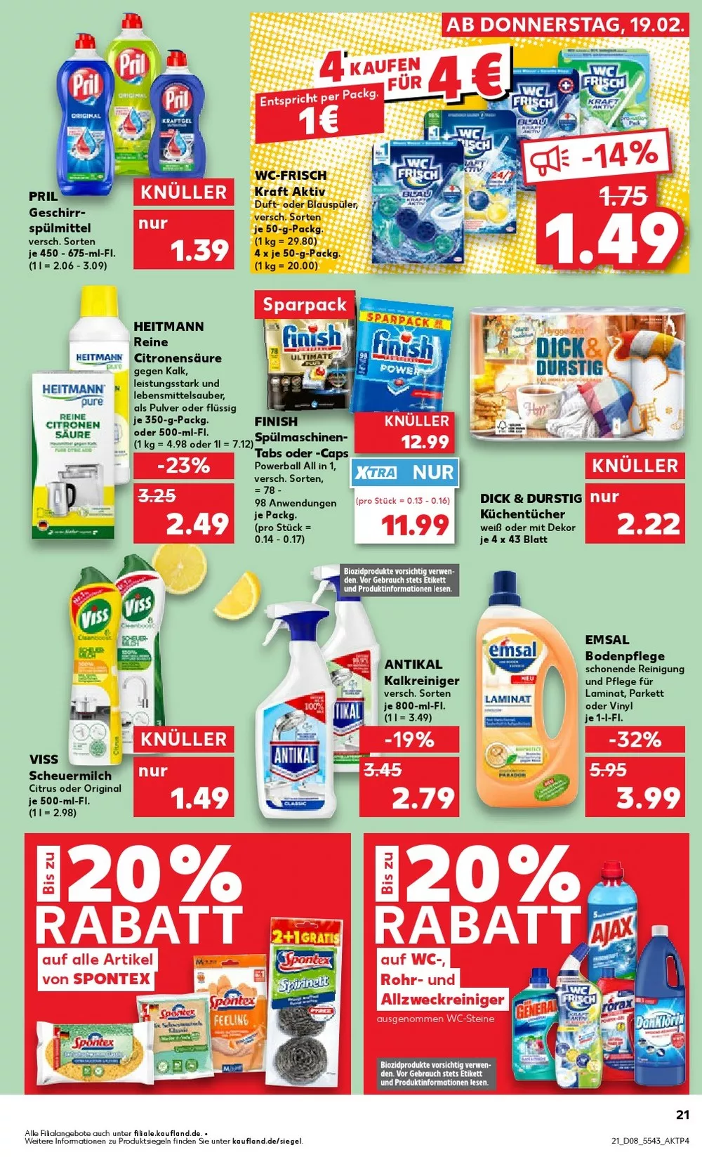 kaufland prospekt februar 19 25 21
