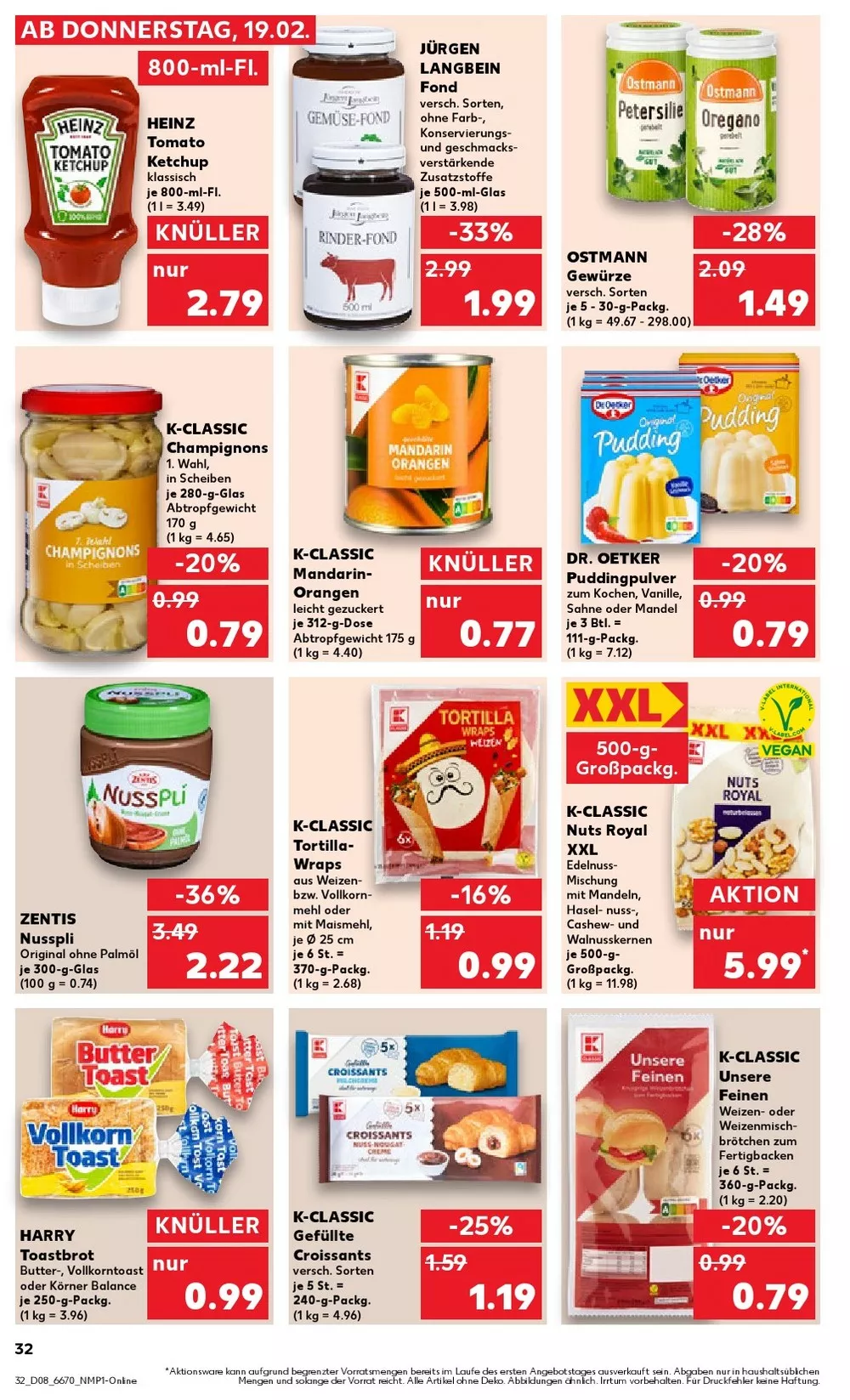kaufland prospekt februar 19 25 32