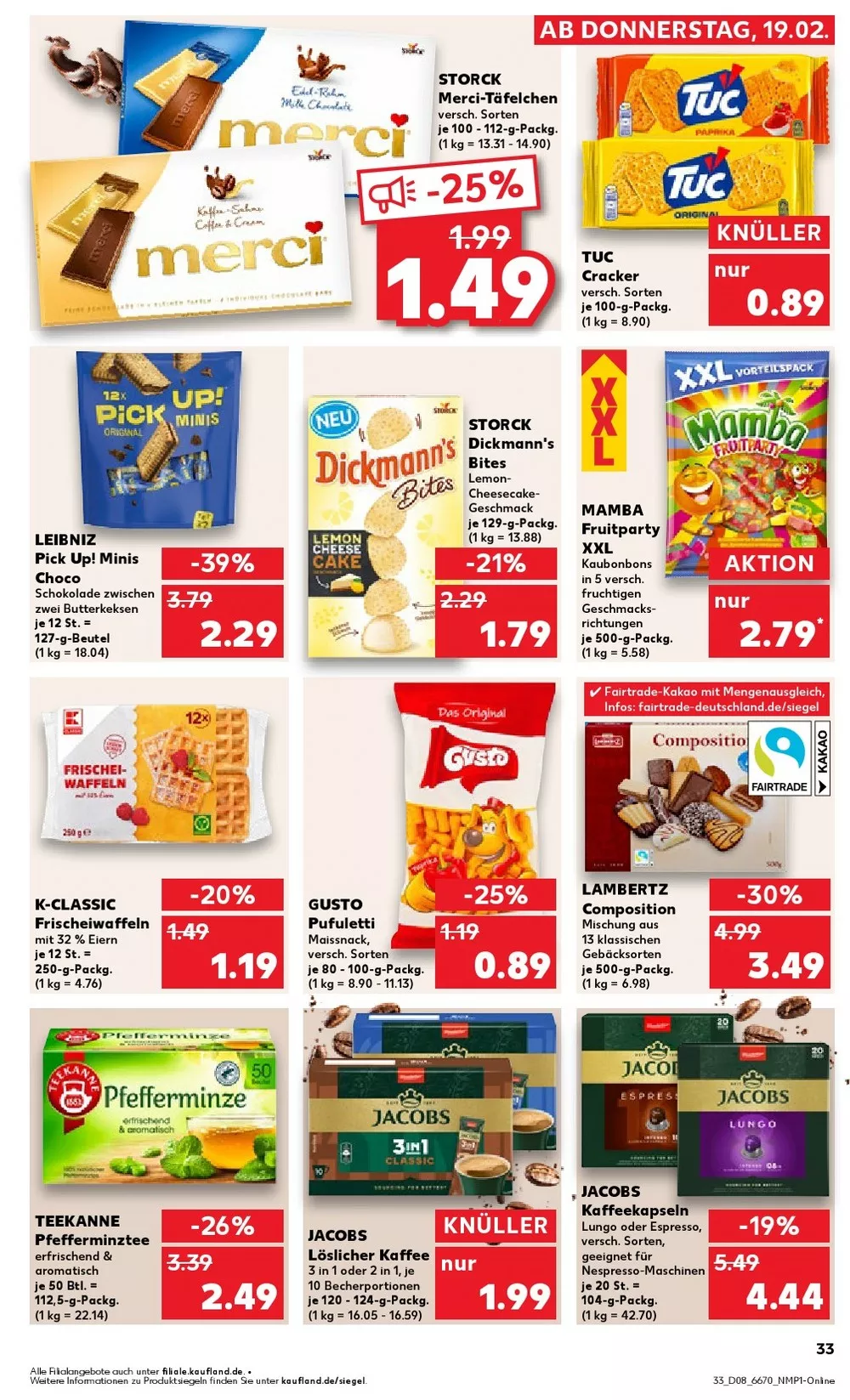 kaufland prospekt februar 19 25 33