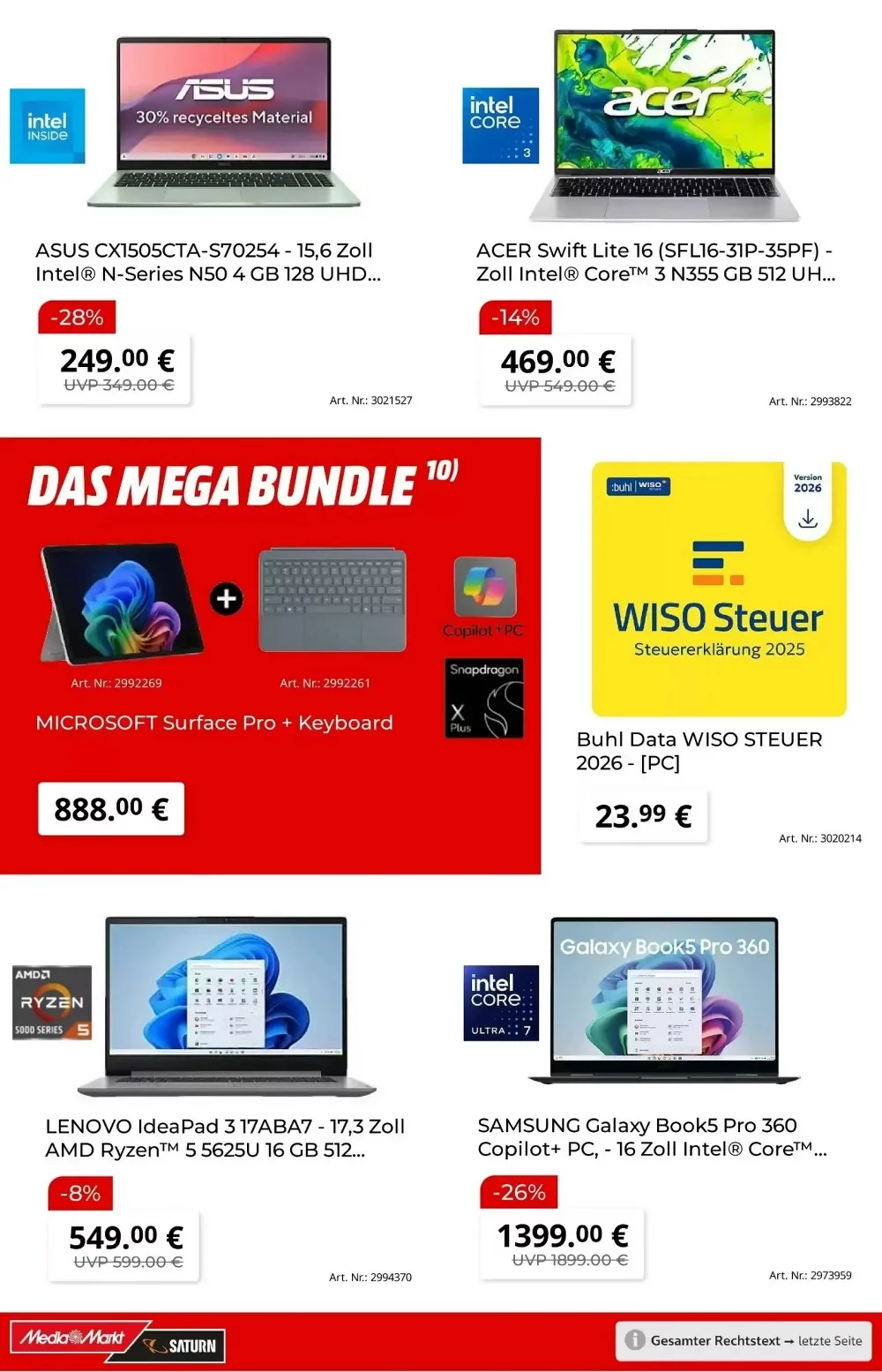MediaMarkt Prospekt Neu ab 16.02.2026 Angebote Blättern 2 media markt prospekt februar 10 23 2
