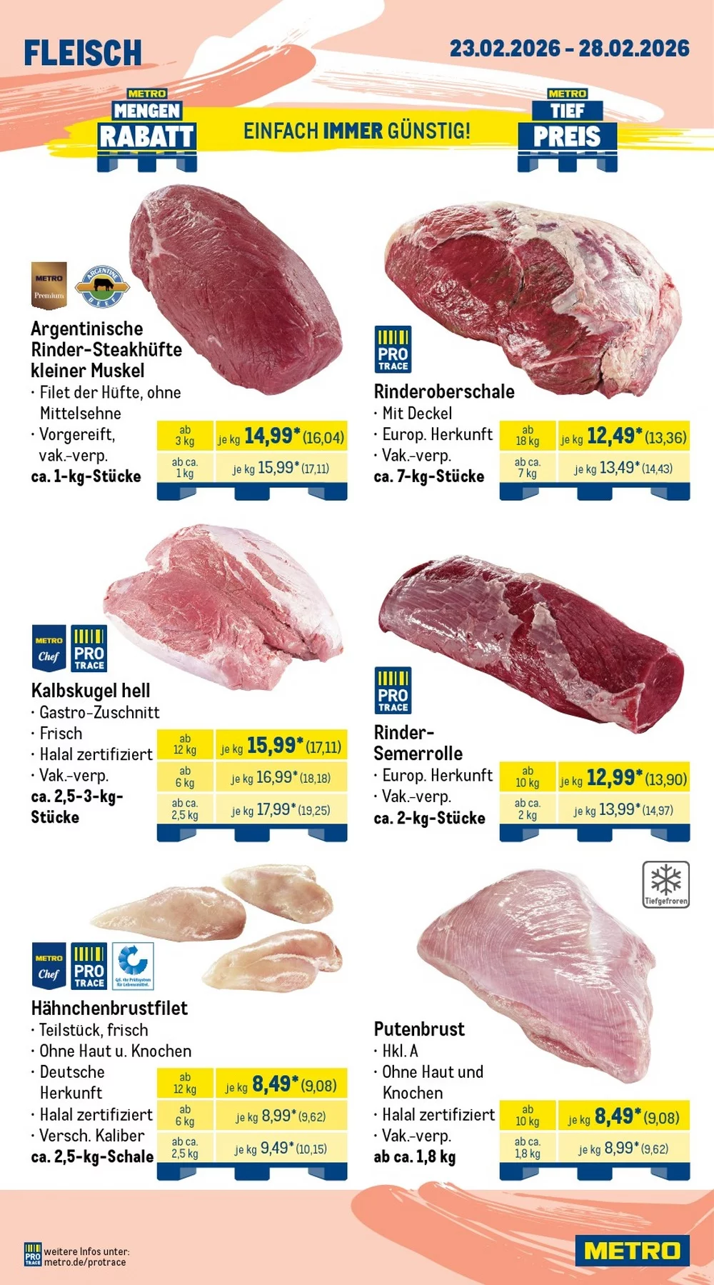 Metro Gastro Prospekt ab 23.02.2026 Angebote Blättern 3 metro prospekt februar 23 28 3