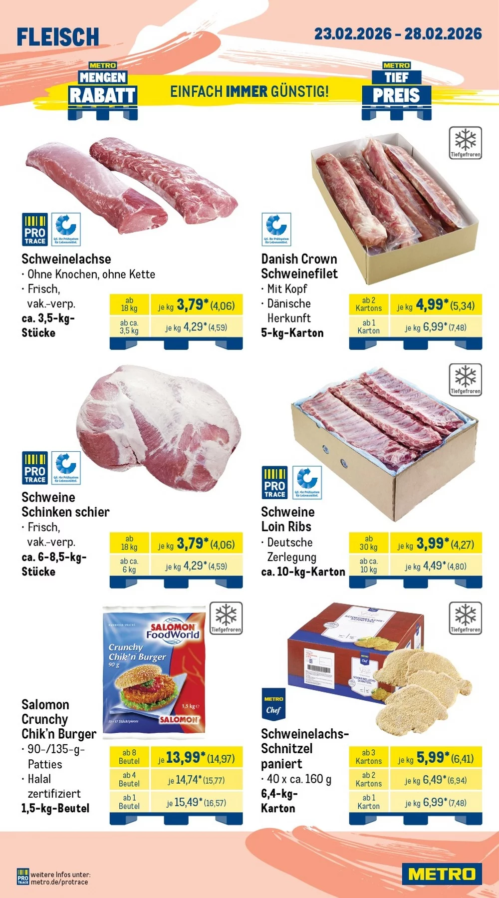 Metro Gastro Prospekt ab 23.02.2026 Angebote Blättern 4 metro prospekt februar 23 28 4