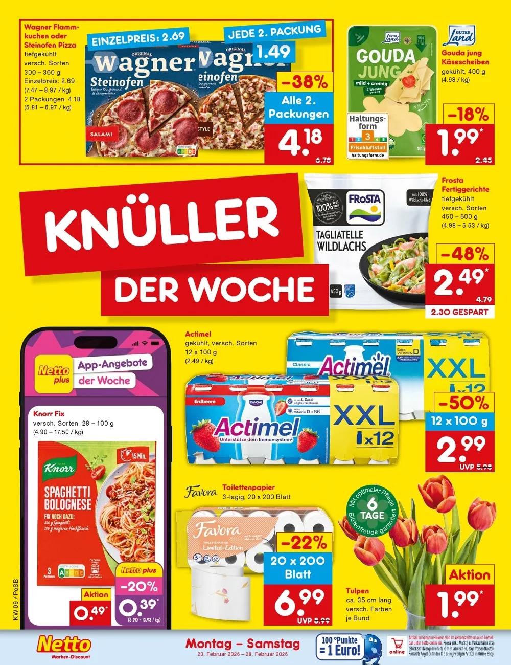 Netto Marken-Discount Prospekt ab 23.02.2026 Angebote Blättern 2 netto marken prospekt februar 2 28 2