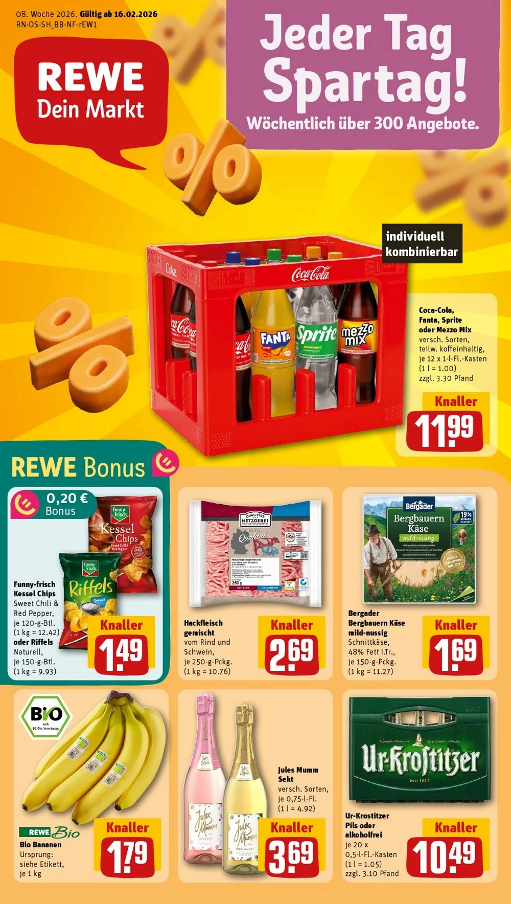 Rewe Prospekt ab 23.02.2026 nächste Woche Blättern 1 rewe prospekt kw-8