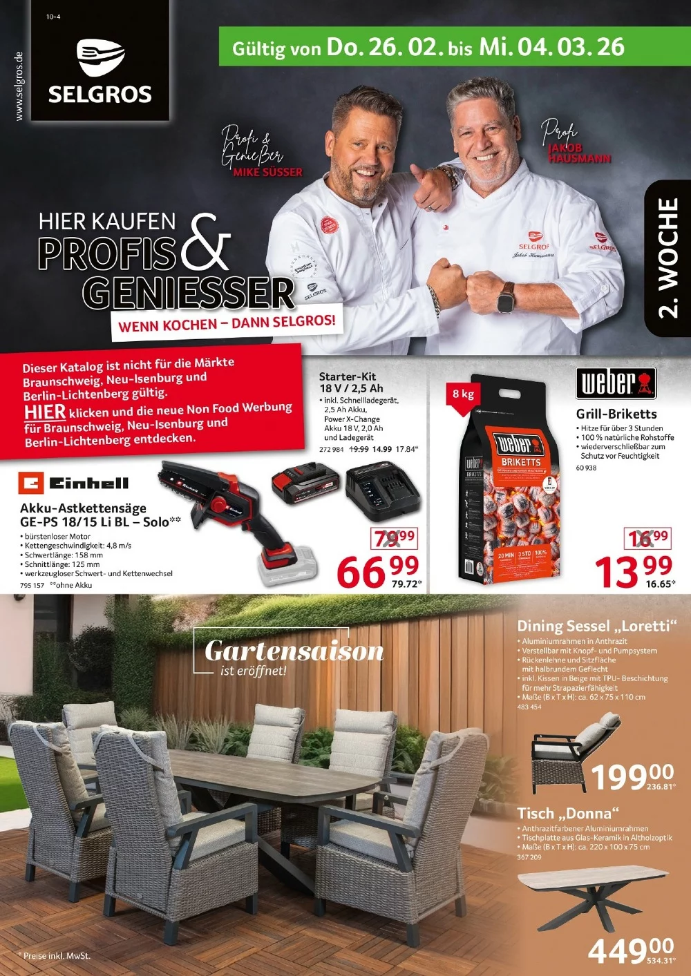 Selgros Prospekt (Nonfood) ab 26.02.2026 Angebote Blättern 1 selgros nonfood prospekt kw-10