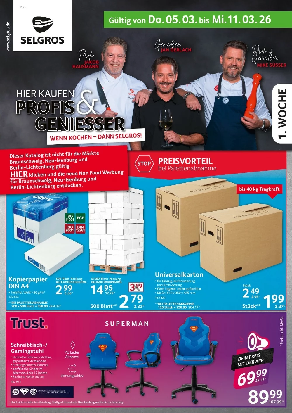 Selgros Prospekt (Nonfood) ab 05.03.2026 Angebote Blättern 1 selgros nonfood prospekt kw-11