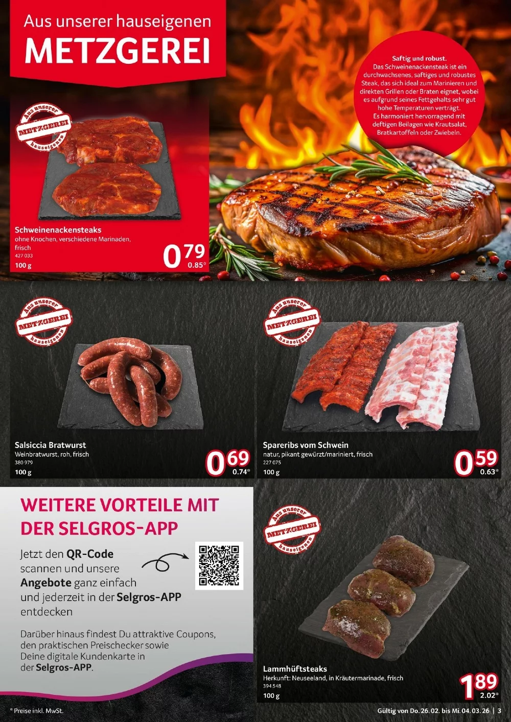 Selgros Prospekt (Food) ab 26.02.2026 Angebote Blättern 3 selgros prospekt februar 26 3
