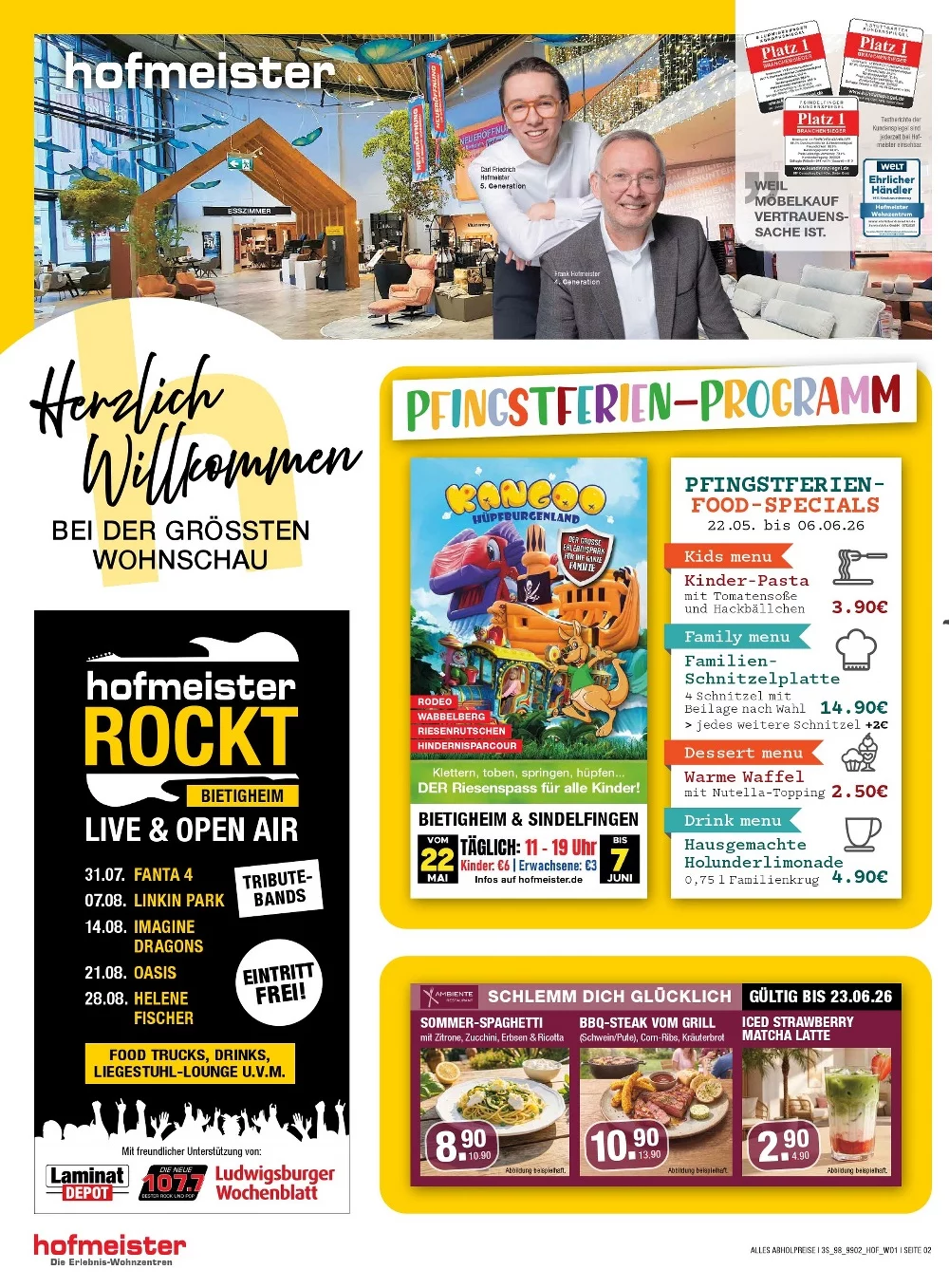Hofmeister Prospekt ab 29.06.2026 Angebote Blättern 2 hofmeister prospekt juni 2