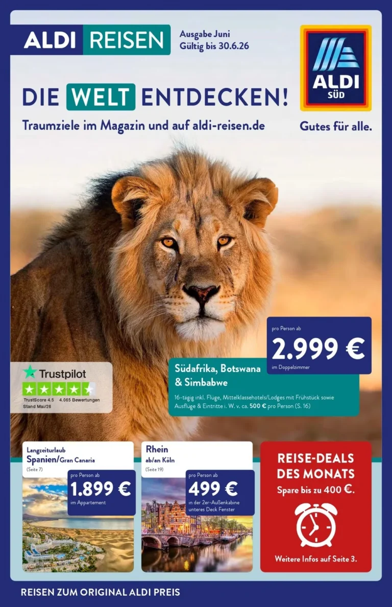 aldi süd reisen prospekt juni