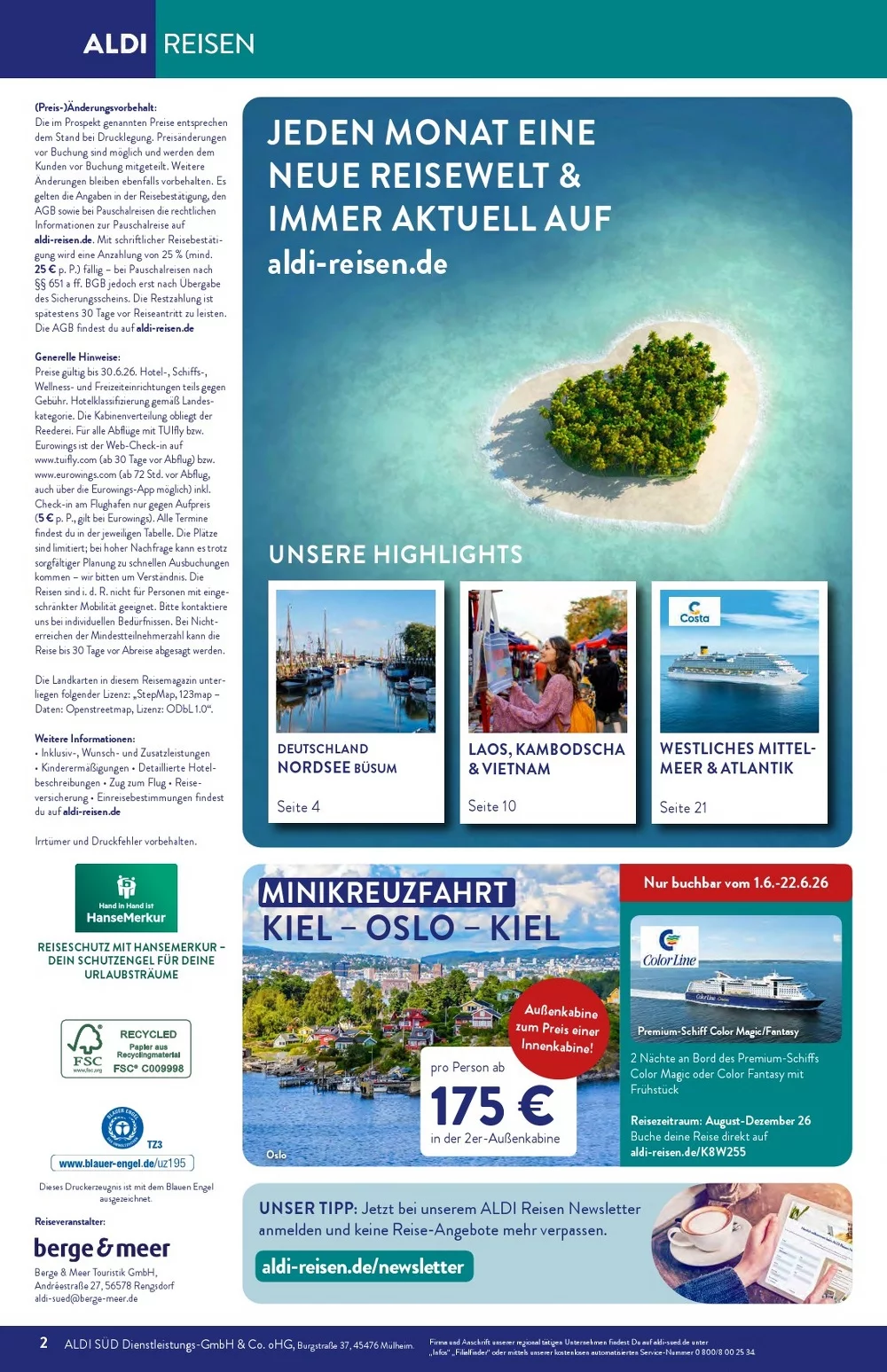 aldi sud reisen prospekt juni 2